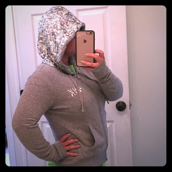 Victoria's Secret Pink sequined hoodie