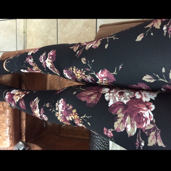 Floral print leggings