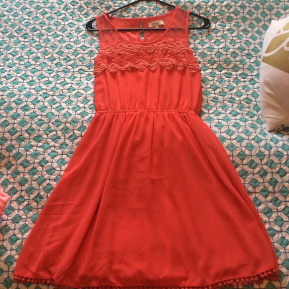 Pretty coral pink dress