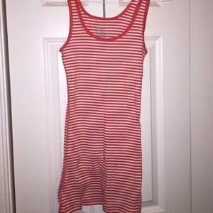 Red and white striped tank top