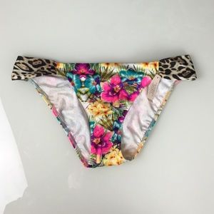 Victoria's Secret swim rare cheetah floral bottoms