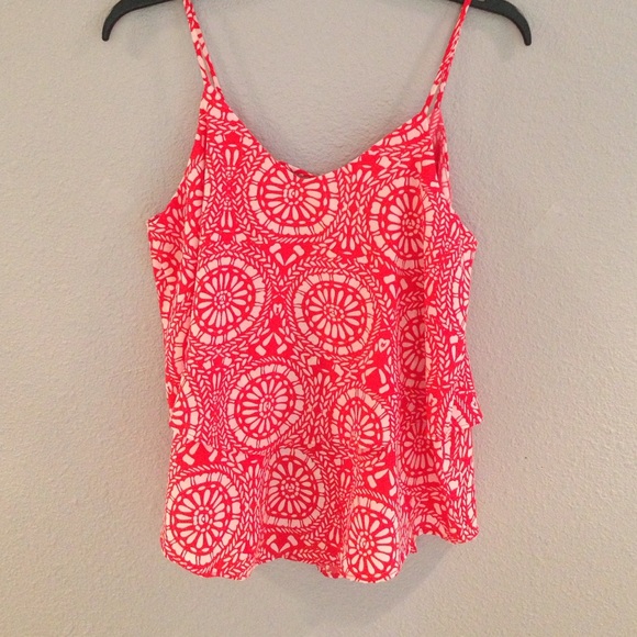 Francesca's Red fiesta tank top