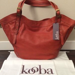 Auth Brand New with tag Kooba "Blake" Leather Tote