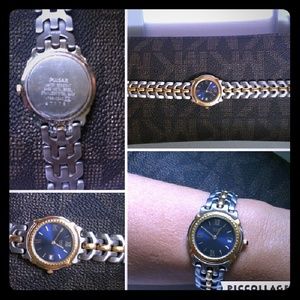 Vintage 2 toned Pulsar Date Quartz Watch