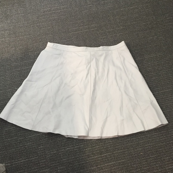 100% real leather off-white skirt size medium NEW