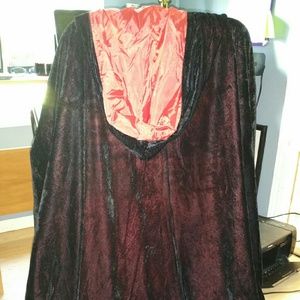 Haloween red & velvet cape