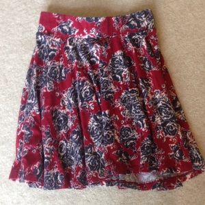 Skater Skirt - Red Multi