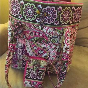 Vera Bradley bag with matching wristlet