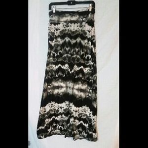 Tie dye maxi skirt