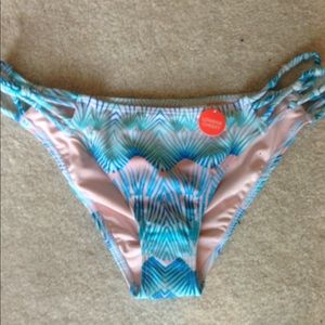 Cheeky Bathing Suit Bottoms - Blue Multi