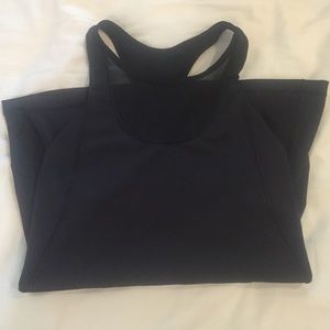 Black lululemon sports tank