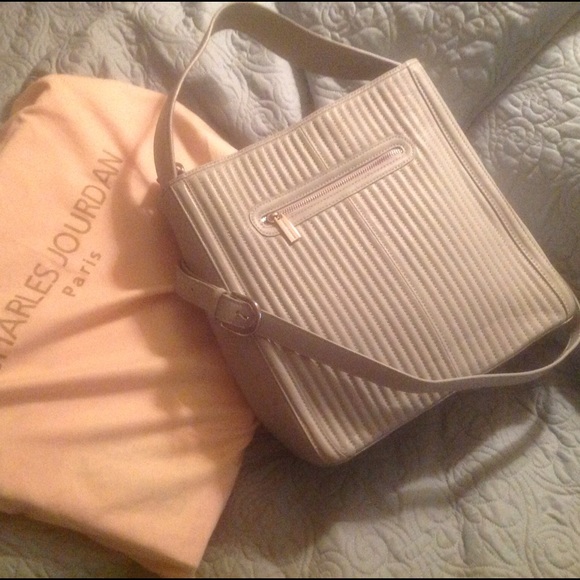 Charles Jourdan leather handbag