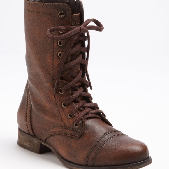 Steve Madden Brown Combat Boots