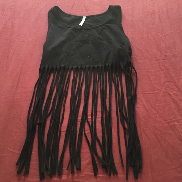 Black fringe shirt