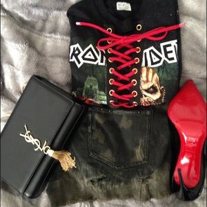 Costumed Distressed Band Tshirt
