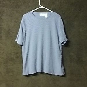 ALFRED DUNNER 3X PURPLE ACRYLIQUE TOP