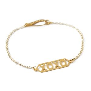 Kris Nations 14k Gold overlay bracelet