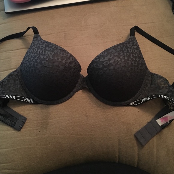 Lace grey leopard bra 34D!