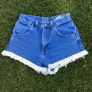 Urban Outfitters High Waisted Wrangler Shorts