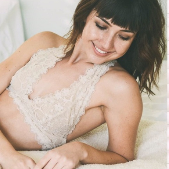 White Lace Halter Bralette