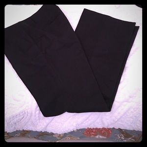 Wide leg black work pants