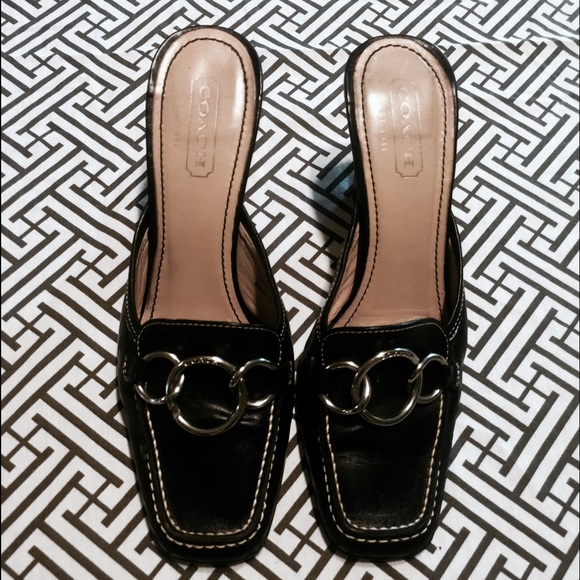 Sz 7 jacie coach mules - Picture 1 of 4