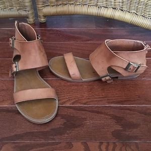 Brown sandals - size 8 (fits 7-8)