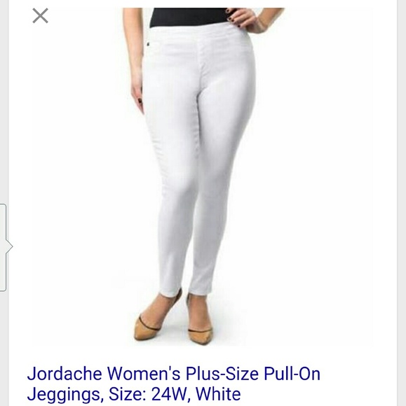 PLUS SIZE White Jeggings