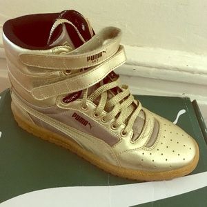 Gold Sky-Hi Puma