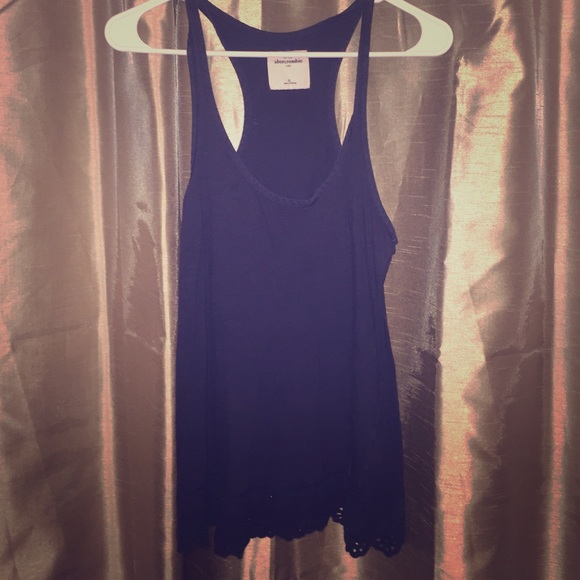 Abercrombie Navy Blue Tank Top