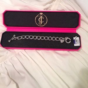 Juicy couture silver chain bracelet