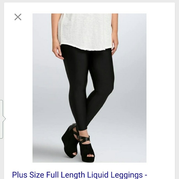 PLUS SIZE LIQUID LEGGINGS