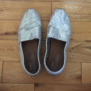 Toms - size 7.5 - worn for 2 proms