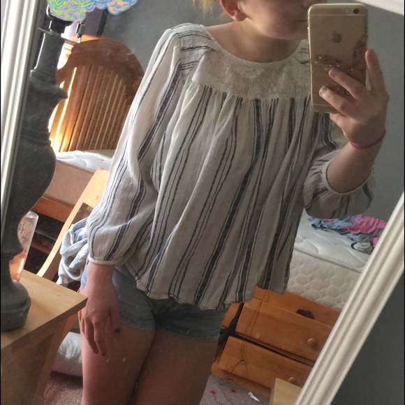Flowy striped top
