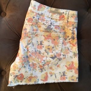 LC Lauren Conrad Floral Shorts Cut Off 6