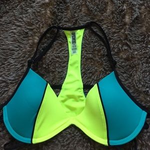 Color block Victoria secret pink swim top