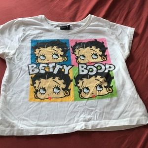 Betty boop crop top