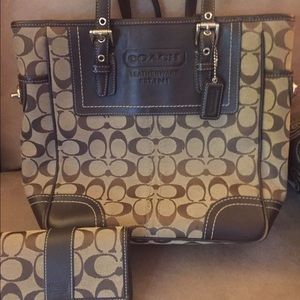 Authentic Coach purse and wallet