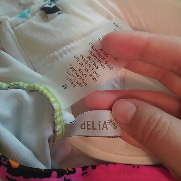 dELiA's | NWOT Midkini swim top neon tribal print! - Picture 4 of 5
