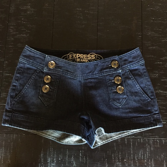 Express size 0 denim sailor shorts