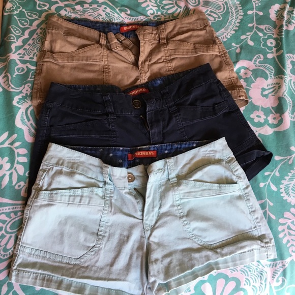 3 pairs of shorts