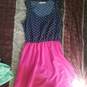 Polka dot dress great for a summer day!