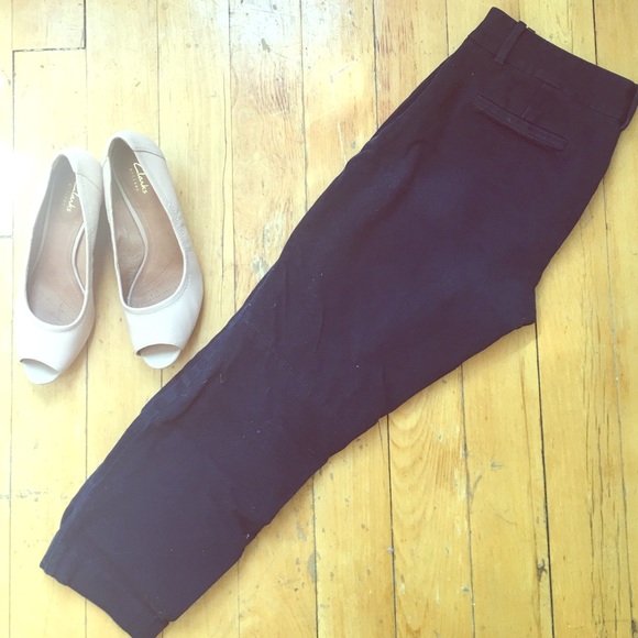 Navy Minnie Jcrew cropped pants