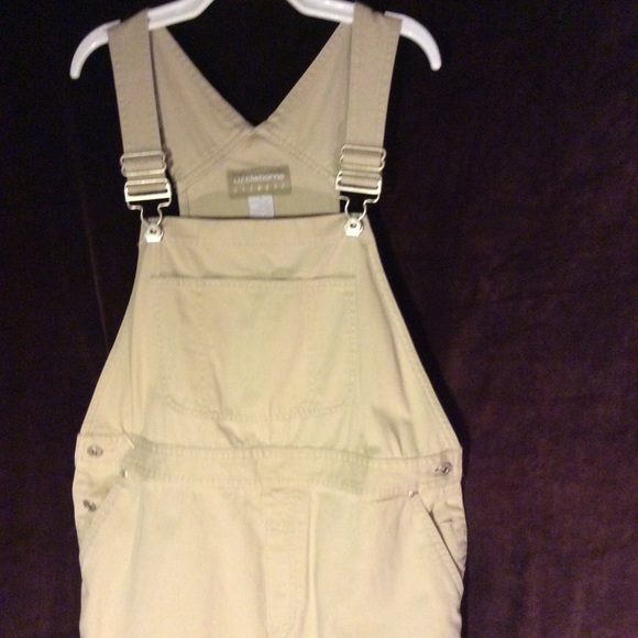 khaki skirt overalls