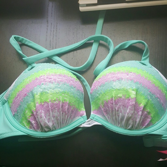 Victorias secret padded bikini top 34b