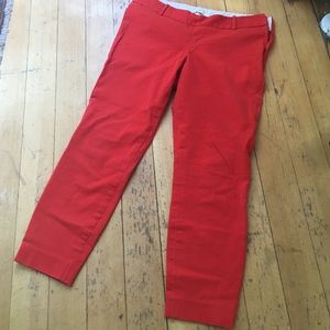Jcrew Minnie pants - size 6 - cherry red