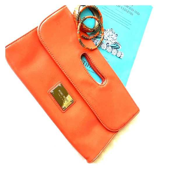Nine West Orange Clutch