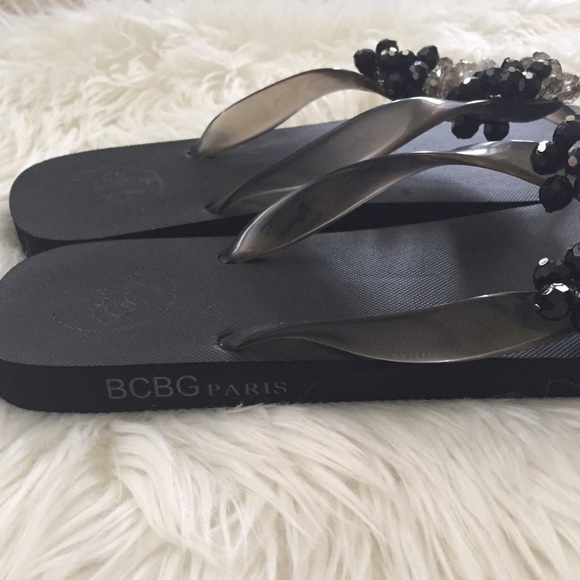 {BCBG Paris} Jeweled Flip Flops - Picture 2 of 4