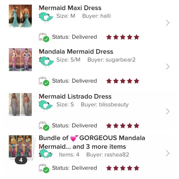 🎀LAST ONE Mandala Mermaid Dress - Picture 5 of 6