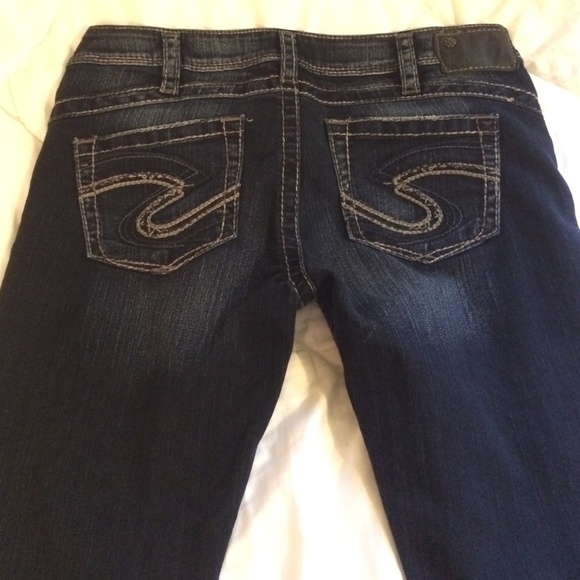 silver jeans